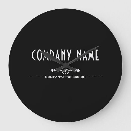 Decorative Business Name Large Clock ラージ壁時計 (正面)