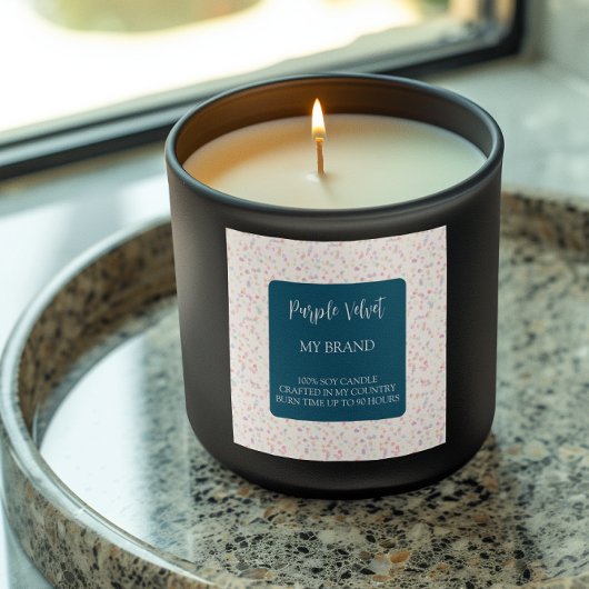 Decorative Candle Label Square Sticker スクエアシール