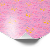decorative childish pattern pink フォトプリント            (角)