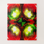 Decorative Christmas globes art ジグソーパズル (縦)