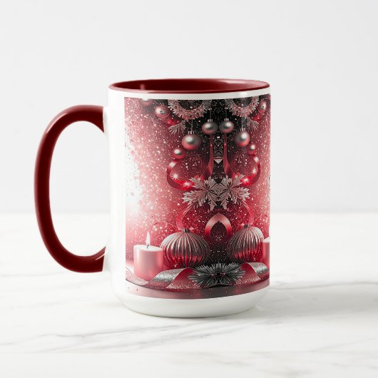 Decorative Christmas Holiday Mug マグカップ (左)