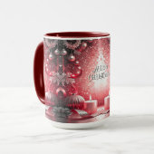 Decorative Christmas Holiday Mug マグカップ (正面左)