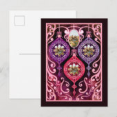 Decorative Christmas - Photo Christmas card インビテーションポストカード (正面/裏面)