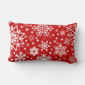 Decorative Christmas Snowflake Believe Holiday ランバークッション (裏面)