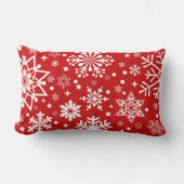 Decorative Christmas Snowflake Believe Holiday ランバークッション (正面)