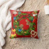 Decorative Christmas Throw Pillow クッション (ブランケット)