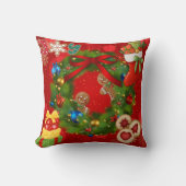 Decorative Christmas Throw Pillow クッション (正面)