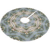 Decorative Christmas Tree Skirt ブラッシュドポリエステルツリースカート (アングル)