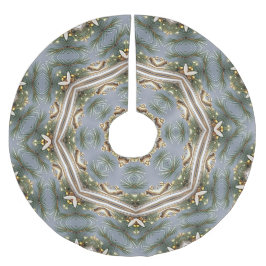 Decorative Christmas Tree Skirt ブラッシュドポリエステルツリースカート
