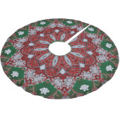 Decorative Christmas Tree Skirt ブラッシュドポリエステルツリースカート (アングル)