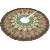 Decorative Christmas Tree Skirt ブラッシュドポリエステルツリースカート (アングル)