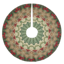 Decorative Christmas Tree Skirt ブラッシュドポリエステルツリースカート