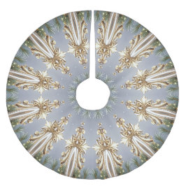Decorative Christmas Tree Skirt ブラッシュドポリエステルツリースカート