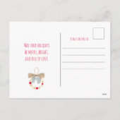 Decorative Christmas wreath with natural elements シーズンポストカード (裏面)