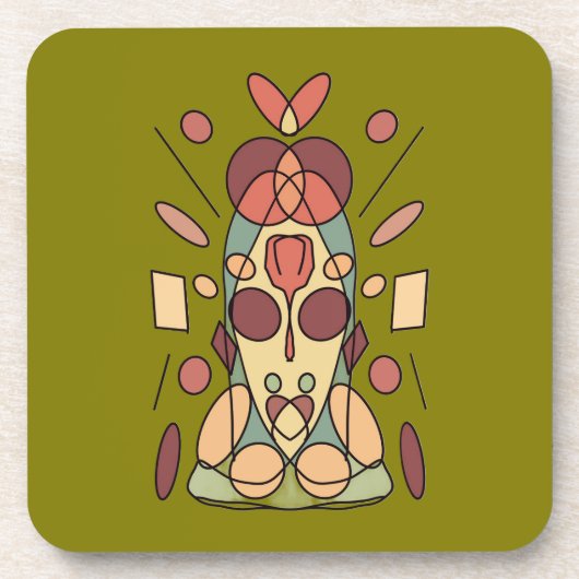 Decorative coach pillow  コースター (正面)