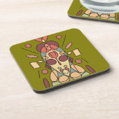 Decorative coach pillow  コースター (左側)