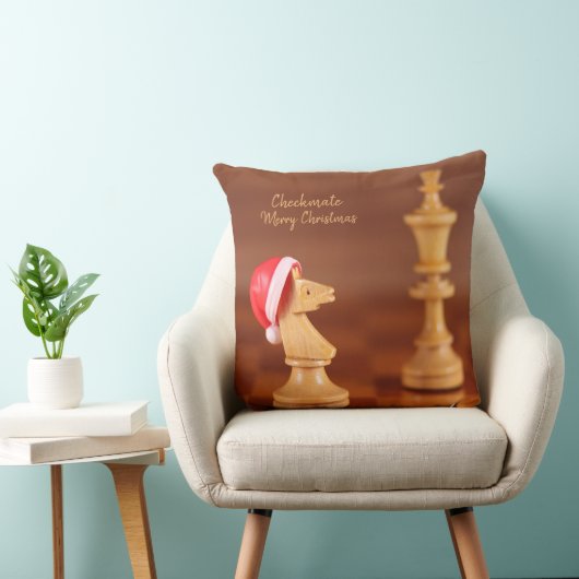 Decorative Cushion Chess Image for Christmas クッション (椅子)
