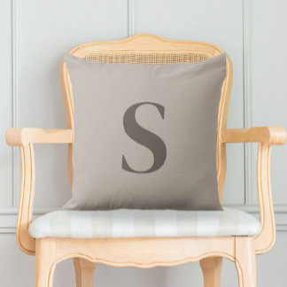 Decorative cushion with initial クッション