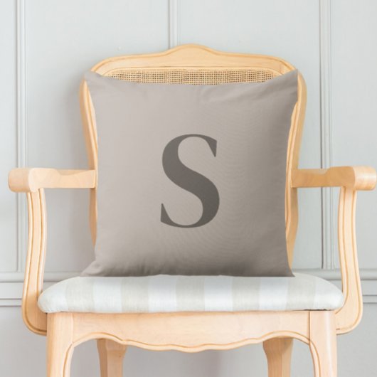 Decorative cushion with initial クッション