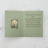 Decorative Daisy Bloom Art Nouveau Botanical カード (内部)