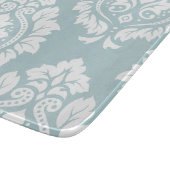 Decorative Damask Art I White on Duck Egg Blue カッティングボード (角)