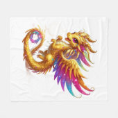 Decorative Dragon Fleece Blanket フリースブランケット (正面(横))