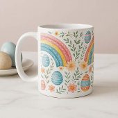 Decorative Easter Eggs Pastel Spring Rainbow Theme コーヒーマグカップ