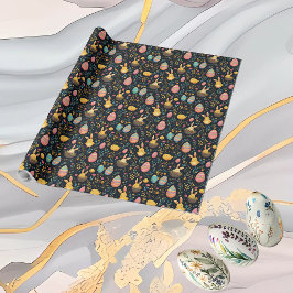 Decorative Eggs Easter Bunny Minimal Rustic Decor ラッピングペーパー