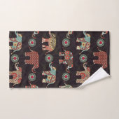Decorative Elephant Pattern Bath Towel バスタオルセット (ハンドタオル)