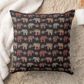 Decorative Elephant Pattern Pillow Cover クッション (ブランケット)