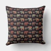 Decorative Elephant Pattern Pillow Cover クッション (裏面)