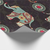 Decorative Elephant Pattern Wrapping Paper ラッピングペーパー (角)