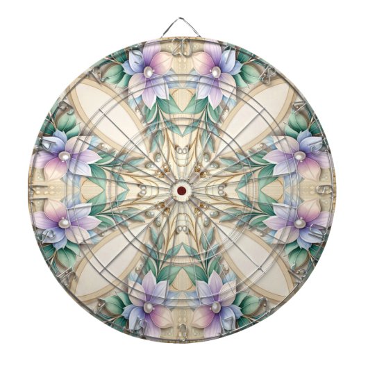 Decorative Floral Dartboard ダーツボード (正面)