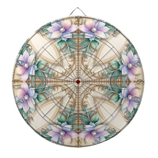 Decorative Floral Dartboard ダーツボード (正面)