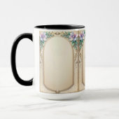 Decorative Floral Frame Mug マグカップ (左)