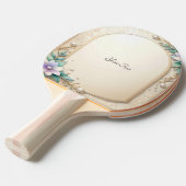 Decorative Floral Frame Ping Pong Paddle 卓球ラケット (正面アングル)