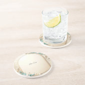 Decorative Floral Frame Sandstone Coaster コースター (側面)