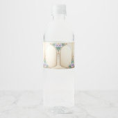 Decorative Floral Frame Water Bottle Label ペットボトルラベル (正面)