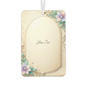 Decorative Floral Frame with Pearls Air Freshener カーエアーフレッシュナー (裏面)