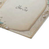 Decorative Floral Frame with Pearls Cutting Board カッティングボード (角)