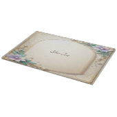 Decorative Floral Frame with Pearls Cutting Board カッティングボード (角)