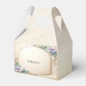 Decorative Floral Frame with Pearls Favor Box フェイバーボックス (裏面サイド)