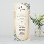 Decorative Floral Frame with Pearls Menu メニュー (スタンド正面)