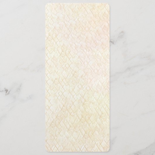 Decorative Floral Frame with Pearls Menu メニュー (裏面)