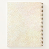 Decorative Floral Frame with Pearls Notebook ノートブック (裏面)