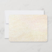 Decorative Floral Frame with Pearls RSVP Card (裏面)