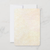 Decorative Floral Frame with Pearls RSVP Card (裏面)