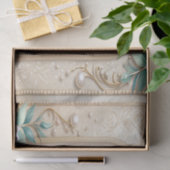 Decorative Floral Frame with Pearls Tissue Paper 薄葉紙 (ギフト)