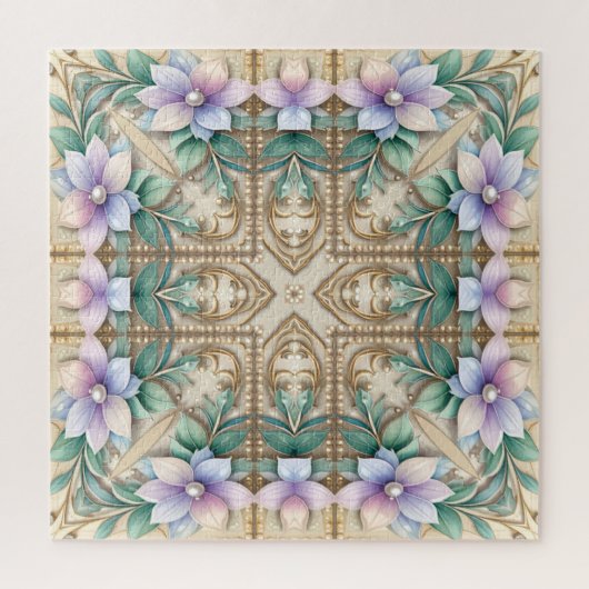 Decorative Floral Jigsaw Puzzle ジグソーパズル (縦)
