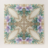 Decorative Floral Jigsaw Puzzle ジグソーパズル (横)
